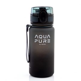 ASTRA - Zdravá fľaša AQUA PURE 400 ml - grey/black, 511023005
