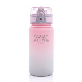 ASTRA - Zdravá fľaša AQUA PURE 400 ml - pink/grey, 511023001