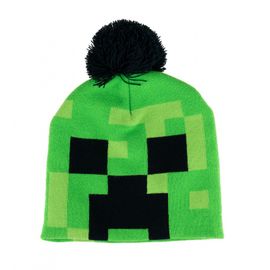 ASTRA - Zimná čiapka Minecraft Creeper - zelená
