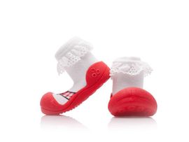 ATTIPAS - Topánočky Ballet AB01 Red L veľ.21,5, 116-125 mm