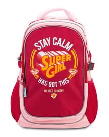 BAAGL - Školský batoh s pršiplášťom Supergirl – STAY CALM