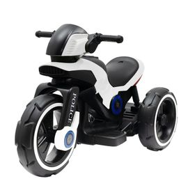 BABY MIX - Detská elektrická motorka POLICE biela