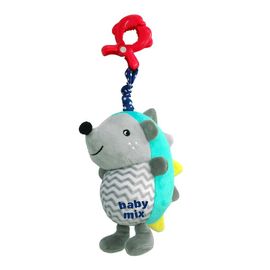 BABY MIX - Detská plyšová hračka s hracím strojčekom Ježko modro-sivý