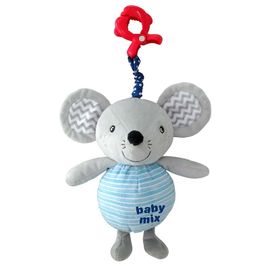 BABY MIX - Detská plyšová hračka s hracím strojčekom Myška