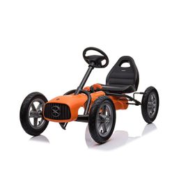 BABY MIX - Detská šliapacia motokára Go-kart Buggy oranžová