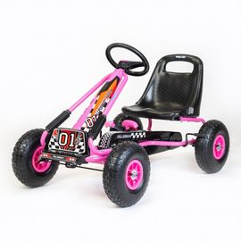 BABY MIX - Detská šliapacia motokára Go-kart Razor ružová