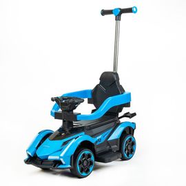 BABY MIX - Detské odrážadlo s vodiacou tyčou Speed modré