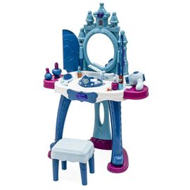 BABY MIX - Detský toaletný stolík ľadový svet so svetlom, hudbou a stoličkou