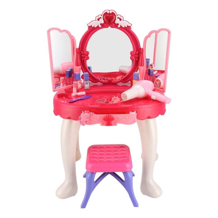 BABY MIX - Detský toaletný stolík so stoličkou  Amanda