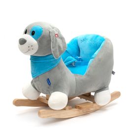 BABY MIX - Hojdacia hračka s melódiou  psík modrý