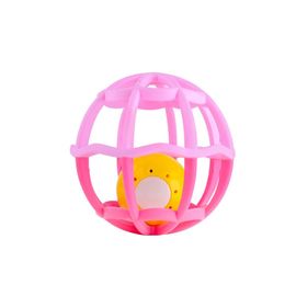 BABY MIX - Interaktívna svietiaca a hrajúca hrkálka Balónik ružová