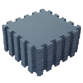 BABYDAN - Hracia podložka Puzzle Dusty Blue 90 x 90 cm