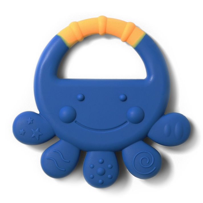 BABYONO - Hryzačka silikónová chobotnica Vicky 6m+ modrá