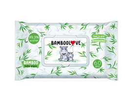 BAMBOOLOVE - Vlhčené obrúsky bambus 60 ks