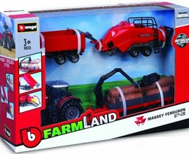BBURAGO - 10cm Farm tractor Gift Set (6ks)
