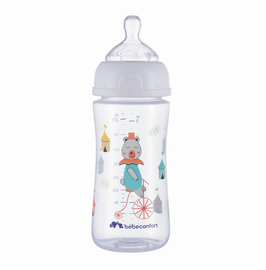 BEBECONFORT - Dojčenská fľaša Emotion 270ml 0-12m White