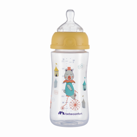 BEBECONFORT - Dojčenská fľaša Emotion 270ml 0-12m Yellow