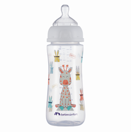 BEBECONFORT - Dojčenská fľaša Emotion 360ml 6m+ White