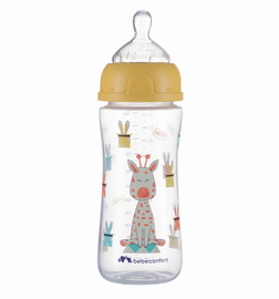 BEBECONFORT - Dojčenská fľaša Emotion 360ml 6m + Yellow