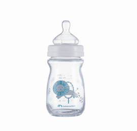 BEBECONFORT - Dojčenská fľaša Emotion Glass 130ml 0-6m White