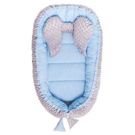 BELISIMA - Hniezdočko pre bábätko Minky Sweet Baby  modré