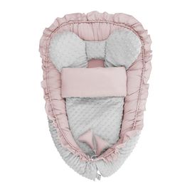 BELISIMA - Hniezdočko s perinkou pre bábätko Minky Mouse ružové