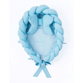 BELISIMA - Pletené hniezdočko pre bábätko Velvet blue