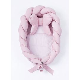 BELISIMA - Pletené hniezdočko pre bábätko Velvet pink