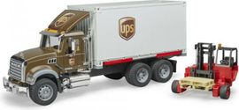 BRUDER - 02828  Nákladné auto Mack Granite UPS Logistik