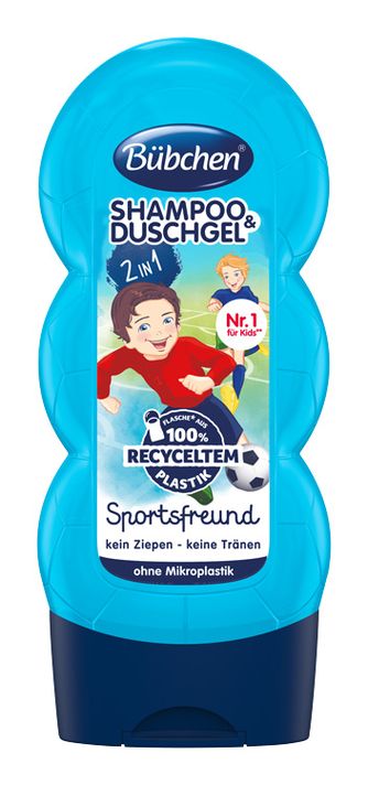 BÜBCHEN - Kids šampón a sprchovací gél 2v1 Malý futbalista 230 ml