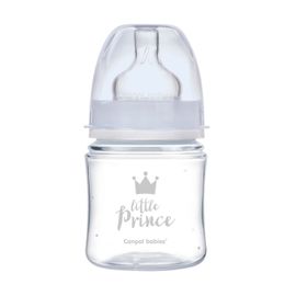 CANPOL BABIES - Fľaša so širokým hrdlom Royal Baby 120 ml modrá