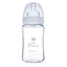 CANPOL BABIES - Fľaša so širokým hrdlom Royal Baby 240 ml modrá