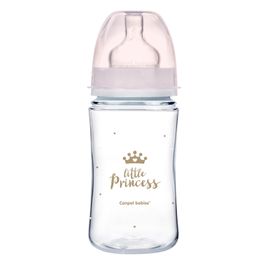 CANPOL BABIES - Fľaša so širokým hrdlom Royal Baby 240 ml ružová