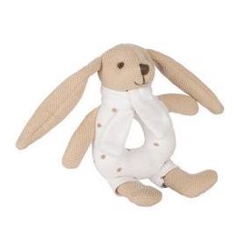 CANPOL BABIES - Zajačik Bunny s hrkálkou bežový