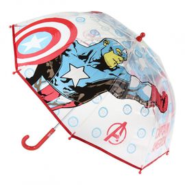 CERDÁ - Detský dáždnik AVENGERS Captain America Transparent, 2400000548