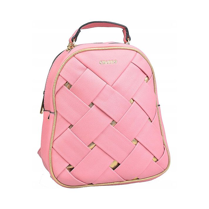 CHARRO - Dámska taška (batoh) dvojkomorová - ružová