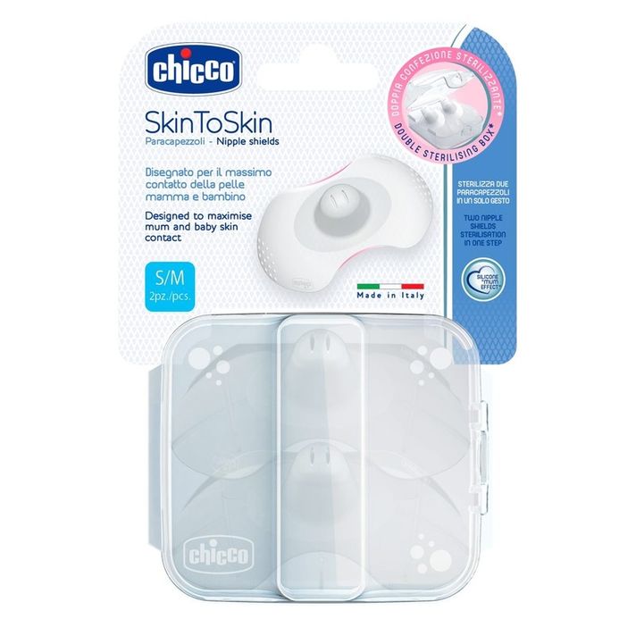 CHICCO - Chránič bradavky SkinToSkin silikón 2 ks, S/M