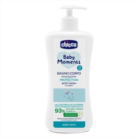 CHICCO - Šampón na telo s dávkovačom Baby Moments Protection 93 % prírodných zložiek 500 ml