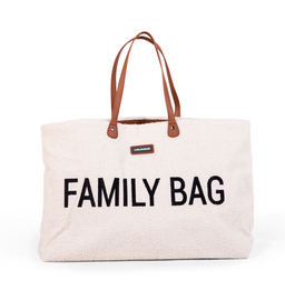 CHILDHOME - Cestovná taška Family Bag Teddy Off White