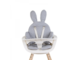 CHILDHOME - Sedacia podložka do detskej stoličky Rabbit Jersey Grey