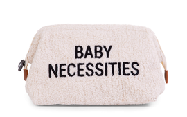 CHILDHOME - Toaletná taška Baby Necessities Teddy Off White