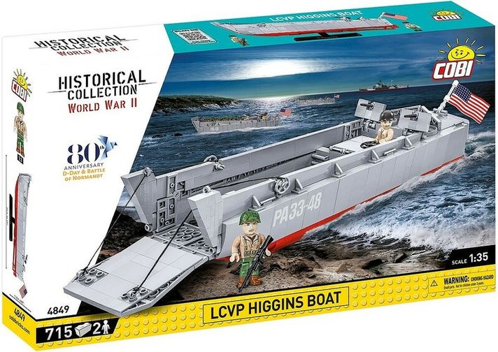 COBI - LCVP Higgins Boat, 1:35, 715 k, 2 f D-Day 80. výročie