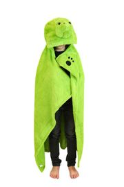 COZY NOXXIEZ - BL817 Korytnačka - hrejivá deka s kapucňou so zvieratkom a labkovými vreckami