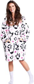 COZY NOXXIEZ - CH354 Panda - hrejivá televízna mikinová deka s kapucňou pre teenagerov a dospelých