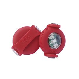 CURLI - Luumi LED bezpečnostné svetielko na obojok RED