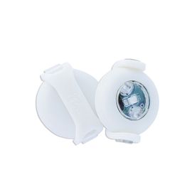 CURLI - Luumi LED bezpečnostné svetielko na obojok WHITE