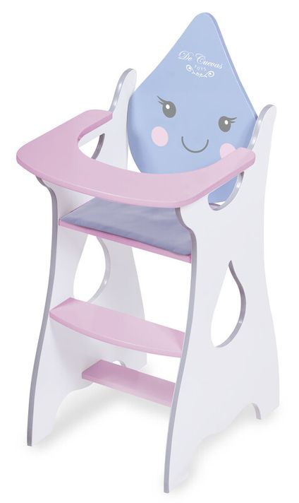 DECUEVAS TOYS - 55429 Drevená jedálenská stolička pre bábiky Martin 2019