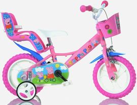 DINO BIKES - Detský bicykel 12" 124RLPGS Pepa Pig