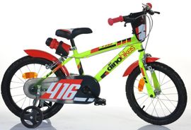 DINO BIKES - Detský bicykel 16" 416US - zeleno - čierny
