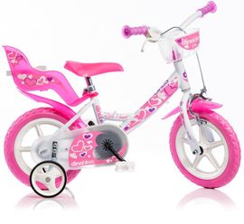 DINO BIKES - Detský bicykel Dino 12 so sedačkou na bábiku